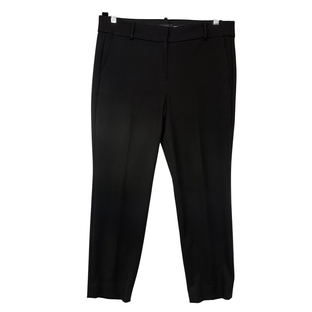 J.Crew Cameron Slim Crop Pant Black Size 12 Trousers Workwear Stretch G6382